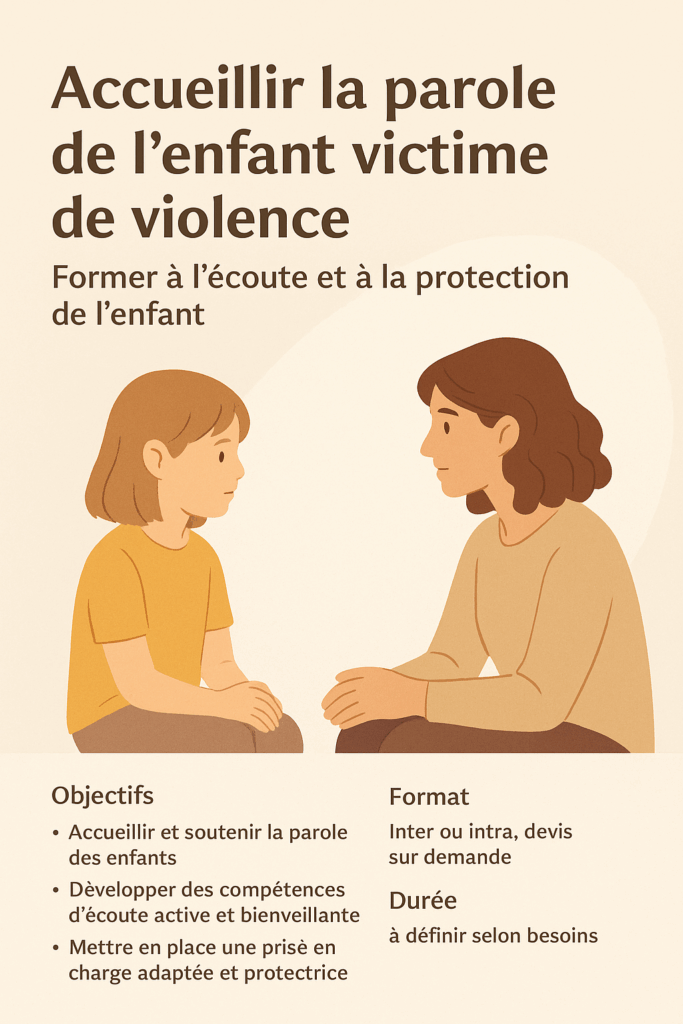 Former à l'écoute des enfants